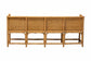bali & pari Seranay Bohemian Scallop Light Honey Rattan Long Dining Bench FredCo