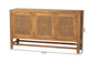 bali & pari Sibu Bohemian Natural Rattan and Reclaimed Wood Cabinet FredCo