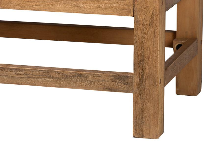 bali & pari Sibu Bohemian Natural Rattan and Reclaimed Wood Cabinet FredCo