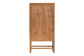bali & pari Sibu Bohemian Natural Rattan and Teak Wood Tall Cabinet FredCo