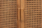 bali & pari Sibu Bohemian Natural Rattan and Teak Wood Tall Cabinet FredCo