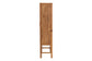 bali & pari Sibu Bohemian Natural Rattan and Teak Wood Tall Cabinet FredCo