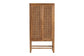 bali & pari Sibu Bohemian Natural Rattan and Teak Wood Tall Cabinet FredCo