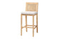 bali & pari Sofia Bohemian Natural Rattan Bar Stool FredCo