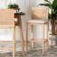 bali & pari Sofia Bohemian Natural Rattan Bar Stool FredCo