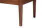 bali & pari Tabanan Modern Bohemian Nautral Brown Rattan and Brown Acacia Wood 2-Piece Dining Nook Banquette Set FredCo