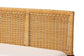 bali & pari Tabanan Modern Bohemian Nautral Brown Rattan and Brown Acacia Wood 2-Piece Dining Nook Banquette Set FredCo