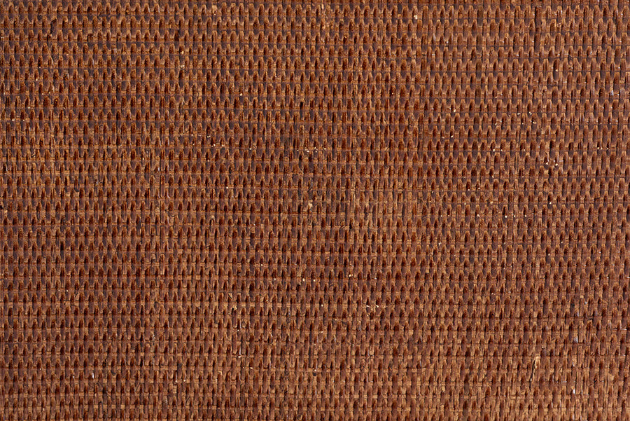 Close-up of brown woven rattan furniture texture, FredCo International home decor
