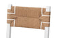 bali & pari Talli Bohemian Paper Loom and White Mahogany Wood Bar Stool FredCo