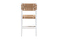 bali & pari Talli Bohemian Paper Loom and White Mahogany Wood Counter Stool FredCo