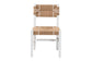 bali & pari Talli Bohemian Paper Loom and White Mahogany Wood Dining Chair FredCo