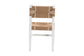bali & pari Talli Bohemian Paper Loom and White Mahogany Wood Dining Chair FredCo