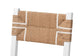 bali & pari Talli Bohemian Paper Loom and White Mahogany Wood Dining Chair FredCo