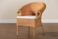 bali & pari Tamara Bohemian Braided Honey Rattan Dining Chair FredCo