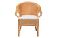 bali & pari Tamara Bohemian Braided Honey Rattan Dining Chair FredCo