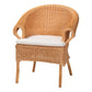 bali & pari Tamara Bohemian Braided Honey Rattan Dining Chair FredCo