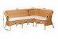 bali & pari Tamara Bohemian Light Honey Rattan 2-Piece Dining Nook Bench Set FredCo