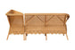 bali & pari Tamara Bohemian Light Honey Rattan 2-Piece Dining Nook Bench Set FredCo