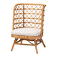 bali & pari Tania Bohemian Light Honey Rattan Accent Chair FredCo