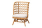 bali & pari Tania Bohemian Light Honey Rattan Accent Chair FredCo