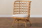 bali & pari Tania Bohemian Light Honey Rattan Accent Chair FredCo