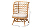 bali & pari Tania Bohemian Light Honey Rattan Accent Chair FredCo