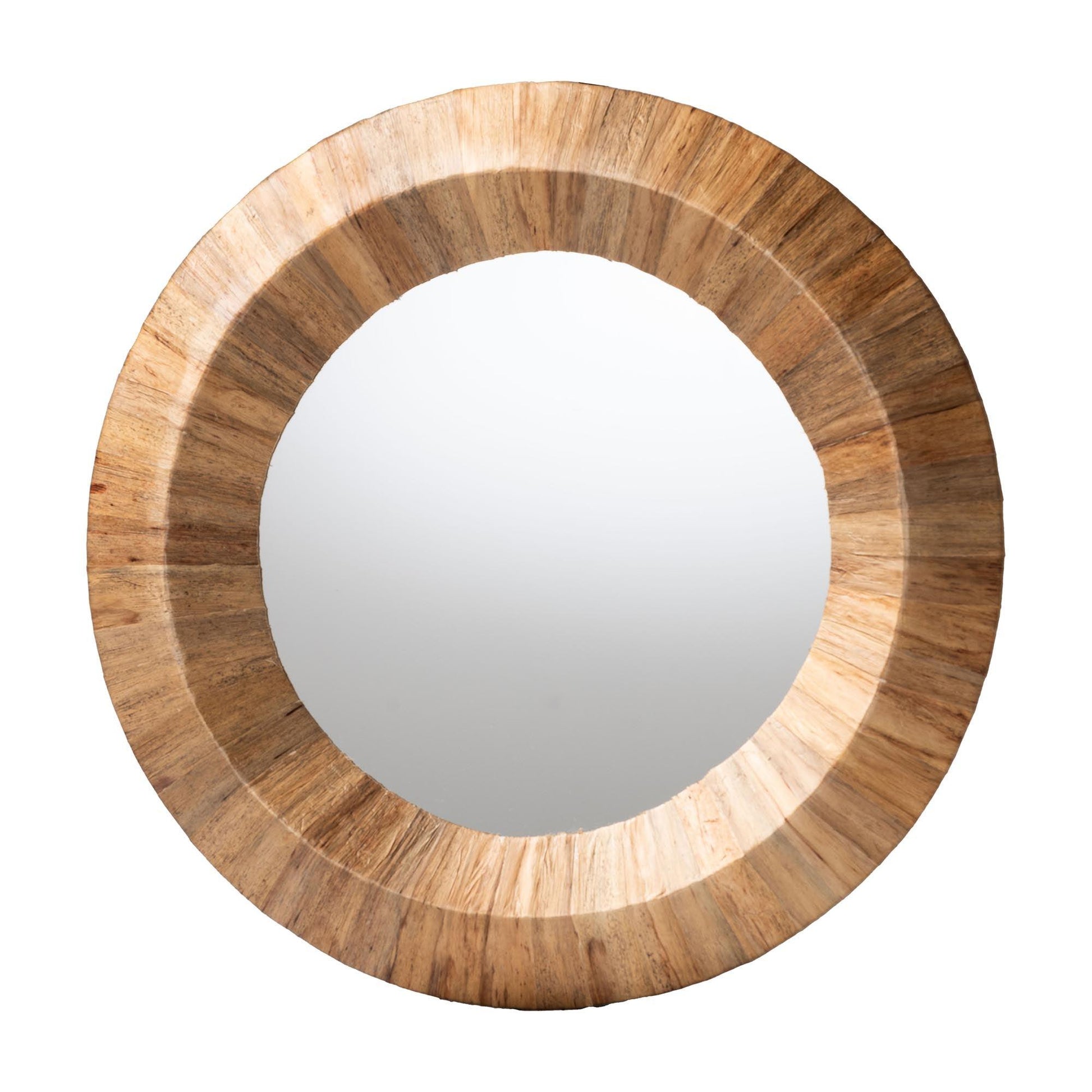 bali & pari Tarun Bohemian Grasscloth Accent Mirror FredCo