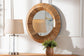 bali & pari Tarun Bohemian Grasscloth Accent Mirror FredCo