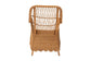bali & pari Teresa Bohemian Light Honey Scalloped Rattan Arm Chair FredCo