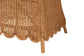 bali & pari Teresa Bohemian Light Honey Scalloped Rattan Arm Chair FredCo