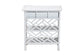 bali & pari Tiaret Natural Rattan Nightstand with Drawer and Shelves - Chippendale-Style Bedside Table for Bedroom or Coastal Living Spaces, White FredCo