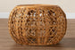 bali & pari Tiramisu Modern Bohemian Natural Brown Rattan Coffee Table FredCo