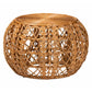bali & pari Tiramisu Modern Bohemian Natural Brown Rattan Coffee Table FredCo