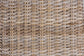 bali & pari Toby Modern Bohemian Grey Kubu Rattan and Rustic Taupe Finished Mahogany Wood Counter Stool FredCo