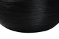 bali & pari Tokyo Laminated Natural Rattan Coffee Table - Handcrafted Bowl-Shaped Center Table for Living Room, Coastal Boho Style Furniture in Black FredCo