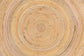 bali & pari Tokyo Laminated Natural Rattan Coffee Table - Handcrafted Bowl-Shaped Center Table for Living Room, Coastal Boho Style Furniture in Natural Brown FredCo