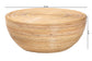 bali & pari Tokyo Laminated Natural Rattan Coffee Table - Handcrafted Bowl-Shaped Center Table for Living Room, Coastal Boho Style Furniture in Natural Brown FredCo