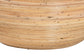 bali & pari Tokyo Laminated Natural Rattan Coffee Table - Handcrafted Bowl-Shaped Center Table for Living Room, Coastal Boho Style Furniture in Natural Brown FredCo