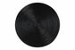 bali & pari Tokyo Laminated Natural Rattan Side Table - Hourglass Accent Table with Modern Sculptural Design, Boho Chic Style for Living Room or Bedroom, Black FredCo