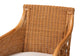 bali & pari Tudor 5-Piece Rattan Dining Set - Round Wicker Table with Scallop Edge and 4 Armchairs, Handwoven Boho Coastal Style for Dining, Kitchen or Sun Room, Light Honey FredCo