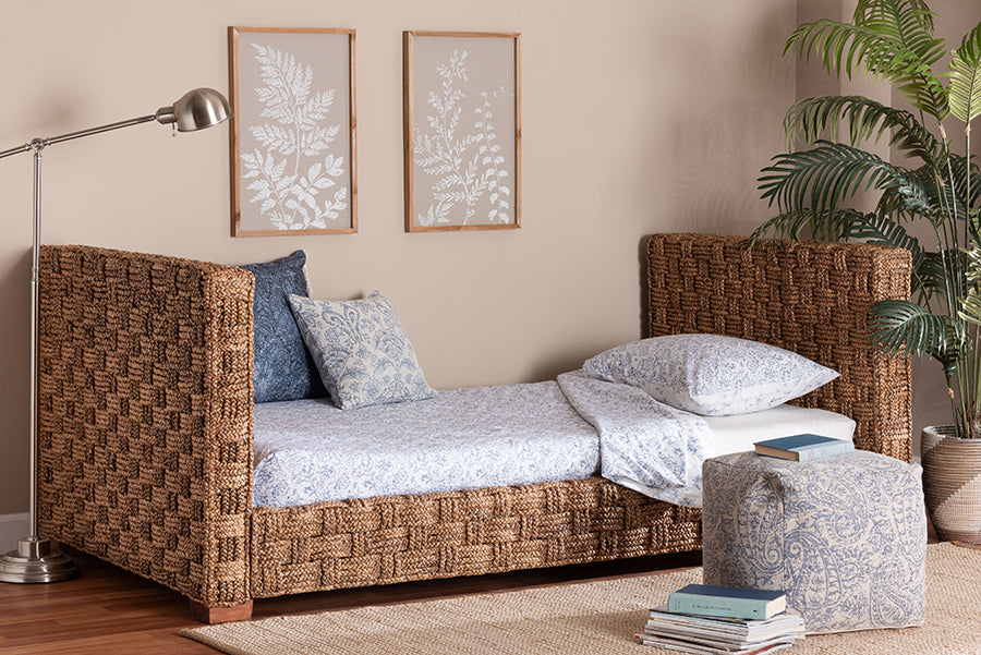 bali & pari Twin Size Rhinos Handwoven Seagrass Daybed FredCo