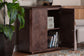 bali & pari Valora Real Burl Wood Storage Cabinet in Dark Walnut Brown - Modern Accent Cupboard with Double Doors and Brass Handles, Elegant Sideboard for Living Room, Entryway or Dining Area FredCo