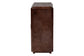 bali & pari Valora Real Burl Wood Storage Cabinet in Dark Walnut Brown - Modern Accent Cupboard with Double Doors and Brass Handles, Elegant Sideboard for Living Room, Entryway or Dining Area FredCo
