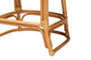 bali & pari Veneto Modern Bohemian Light Honey and Dark Brown Rattan Bar Stool FredCo