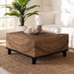 bali & pari Verino Bohemian Natural Seagrass Coffee Table FredCo