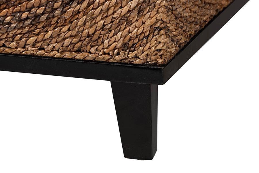 bali & pari Verino Bohemian Natural Seagrass Coffee Table FredCo