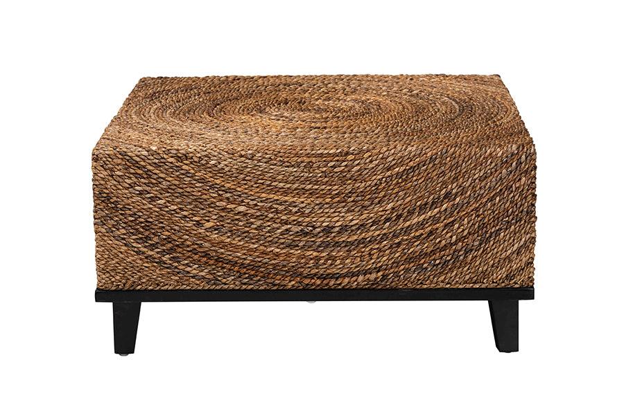 bali & pari Verino Bohemian Natural Seagrass Coffee Table FredCo