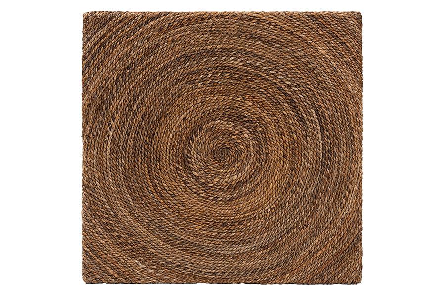 bali & pari Verino Bohemian Natural Seagrass Coffee Table FredCo
