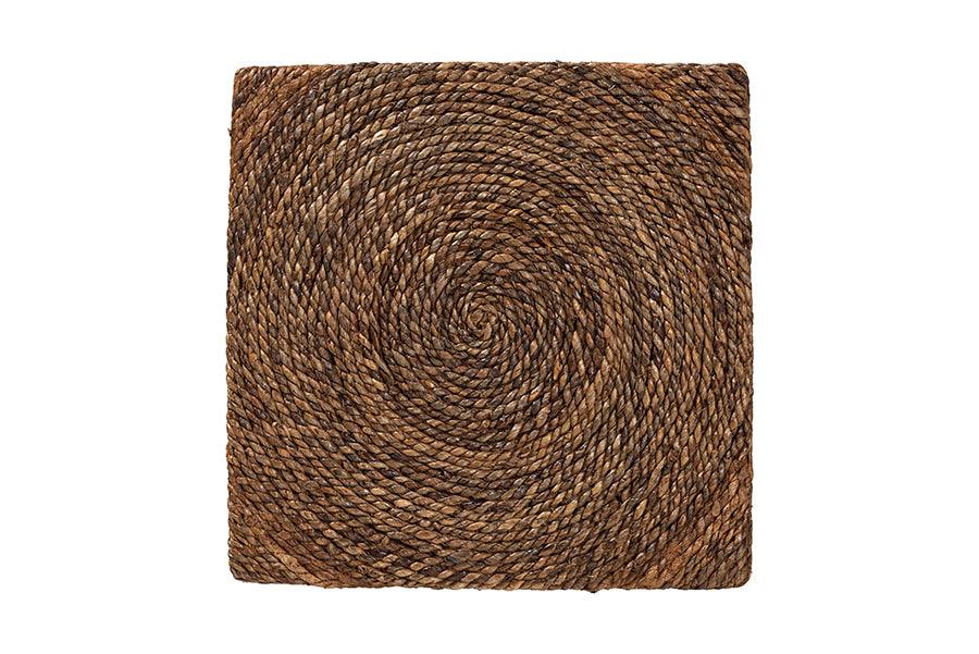 bali & pari Verino Bohemian Natural Seagrass End Table FredCo