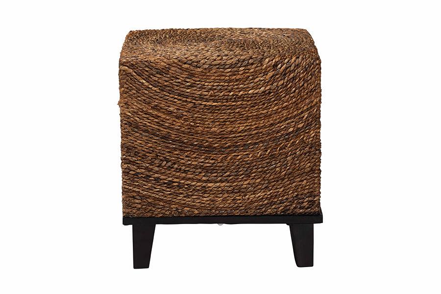 bali & pari Verino Bohemian Natural Seagrass End Table FredCo